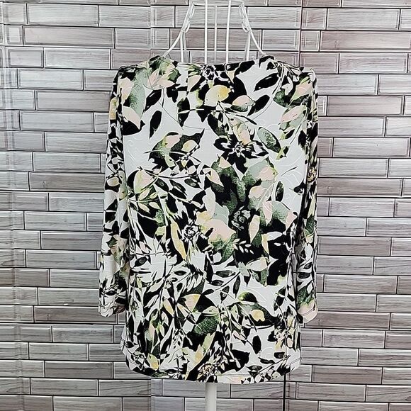 JM Collection floral print top Size MP - Picture 6 of 10